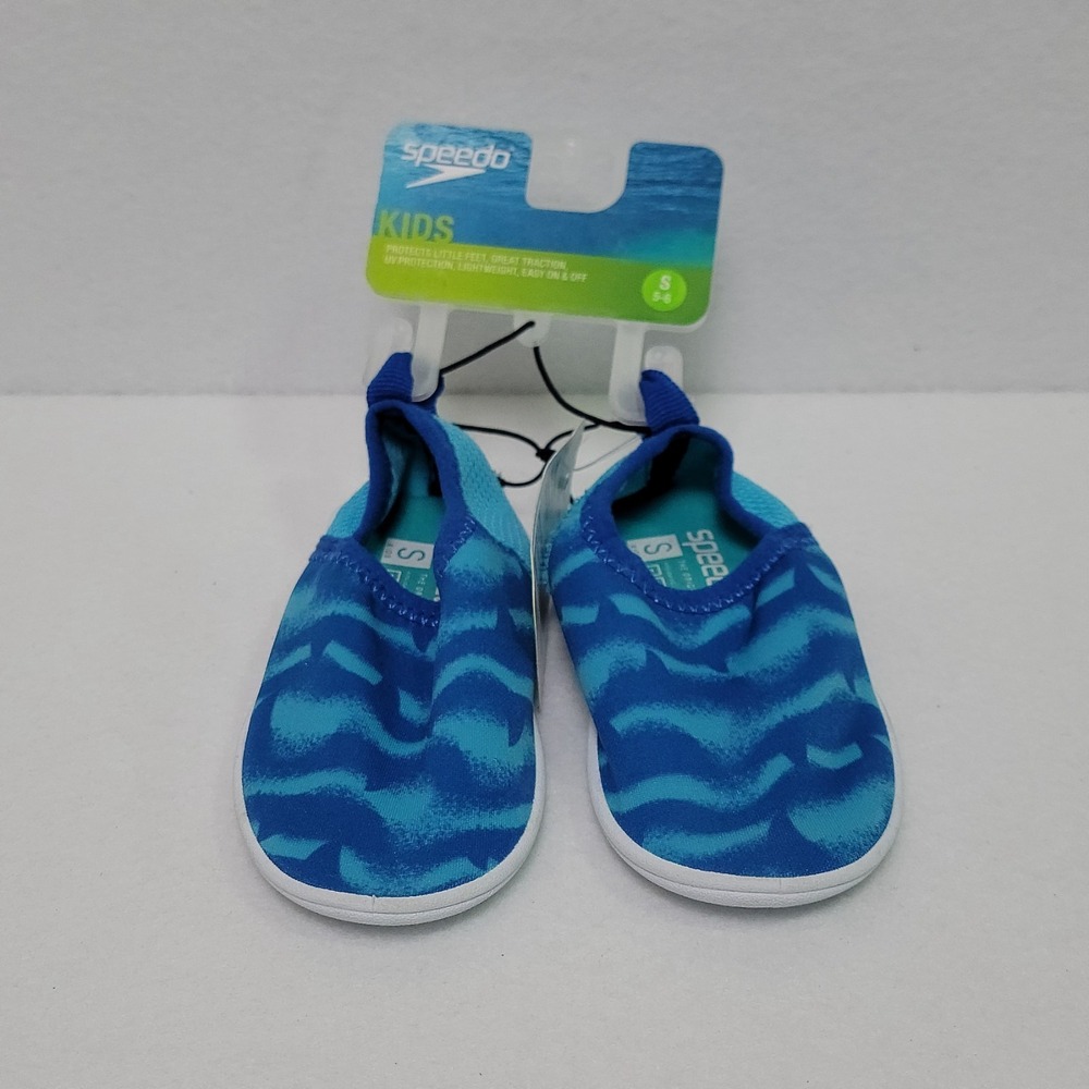 Speedo Kids Splash & Sun Bootie  Water Shoes Size Small 5-6 UV Protection On Off